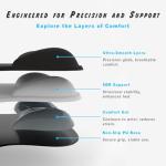 ErgoComfort Gel Mouse Pad with Wrist Support