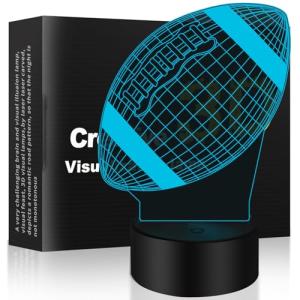 3D Football Illusion Night Light Desk Lamp