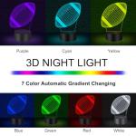 3D Football Illusion Night Light Desk Lamp