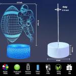 Football Night Light with Remote - 16 Colors