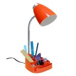 Gooseneck Organizer Desk Lamp with Tablet Stand