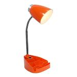 Gooseneck Organizer Desk Lamp with Tablet Stand