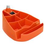 Gooseneck Organizer Desk Lamp with Tablet Stand