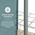 Rolling Wire File Cart for Documents and Blueprints