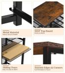 MoKo 5-Tier Rolling File Cart with Organizer