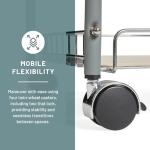 Rolling Wire File Cart for Documents and Blueprints