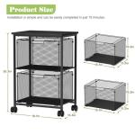Sbanmao Rolling File Cart with Drawers for Home Office