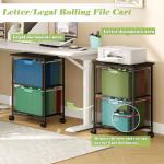 Sbanmao Rolling File Cart with Drawers for Home Office