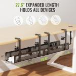 2-Pack Under Desk Cable Management Tray