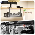 Large Under Desk Cable Management Box, No Drill