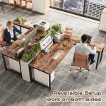 Huuger 63 Inch L Shaped Desk with USB-C Port