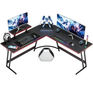Homall L Shaped Gaming Desk with Monitor Stand