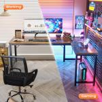 Huuger 63 Inch L Shaped Desk with USB-C Port