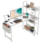 L-Shaped Desk with Storage for Small Spaces