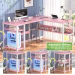 Unikito Reversible L Shaped Desk with USB Ports