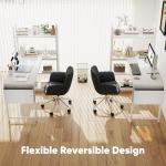 L-Shaped Desk with Storage for Small Spaces