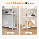 L-Shaped Desk with Storage for Small Spaces