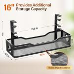 Large Under Desk Cable Management Box, No Drill
