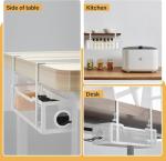 2 Pack Under Desk Cable Management Organizers