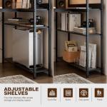 40-Inch L Shaped Home Office Desk with Shelves