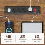 SEDETA L Shaped Corner Desk with Power Outlet