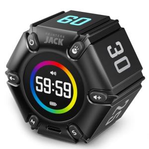 Jack Pomodoro Productivity Timer Cube - Black
