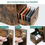 YITAHOME L-Shaped Desk with Power and LED Lights