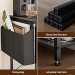 40-Inch L Shaped Home Office Desk with Shelves