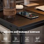 40-Inch L Shaped Home Office Desk with Shelves