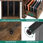 YITAHOME L-Shaped Desk with Power and LED Lights