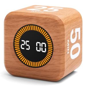 Rotating Productivity Timer Cube for Desk Use