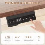 Farmhouse L Shaped Standing Desk with Storage