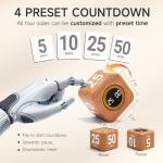 Rotating Productivity Timer Cube for Desk Use