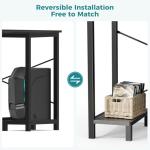 OLIXIS L Shaped Desk with Reversible Shelf