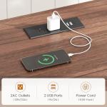 Farmhouse L Shaped Standing Desk with Storage