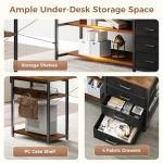 AODK 61" L-Shaped Desk with LED Lights