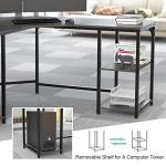 Large L-Shaped Corner Desk with Shelves