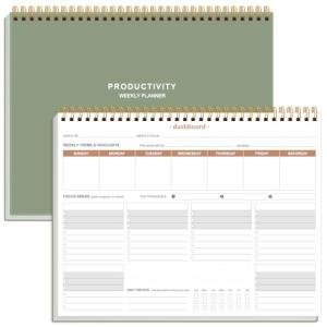 Weekly Productivity Planner Notepad - 54 Weeks