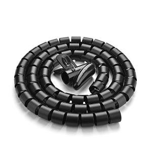 10FT Cord Management Sleeve with Zipper Clip