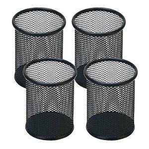 Black Mesh Pen Holder Set - 4 Pack