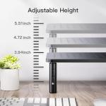 Adjustable Dual Monitor Stand - Black, 2 Pack