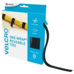 VELCRO Reusable Cable Management Ties - Black