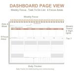 Weekly Productivity Planner Notepad - 54 Weeks