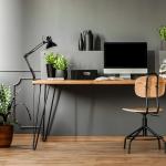 Globe Electric Adjustable Black Desk Lamp with Clamp