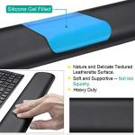 Aelfox Ergonomic Leather-Gel Keyboard Wrist Rest