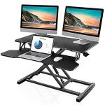 Adjustable Standing Desk Converter for Dual Monitors