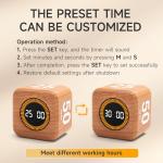 Rotating Productivity Timer Cube for Desk Use