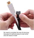 25ft Cord Protector Sleeve - Black Cable Shield