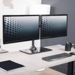 VIVO Dual Monitor Stand with Glass Base