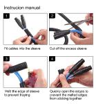 25ft Cord Protector Sleeve - Black Cable Shield